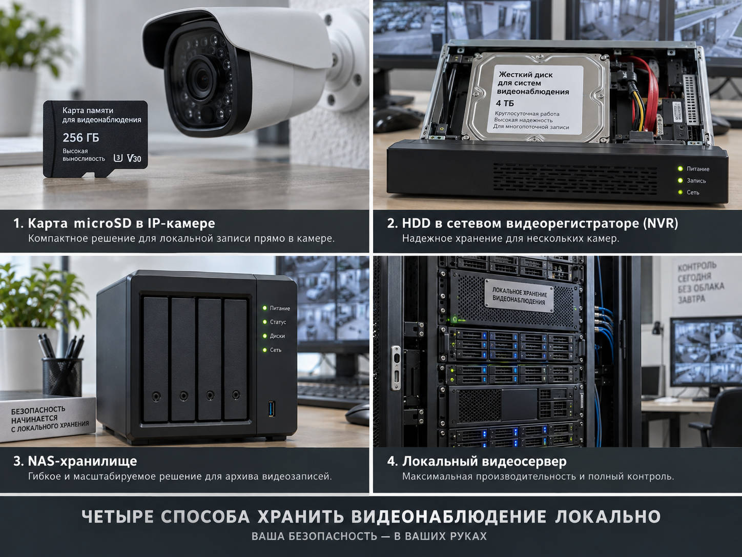 Где хранить записи видеонаблюдения