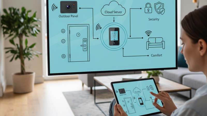 Как работает умный видеодомофон