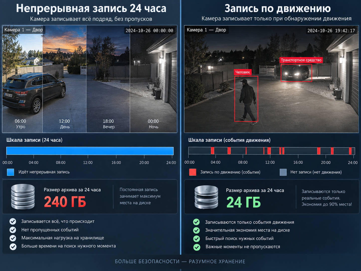 Непрерывная запись или запись по движению